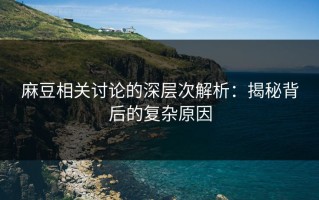 麻豆相关讨论的深层次解析：揭秘背后的复杂原因
